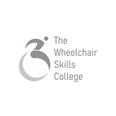 Pete Donnelly (Soc Ent Founder of Wheelchair Skills College) logo Grayscale Med