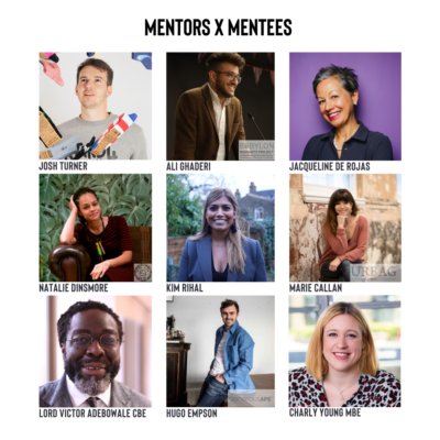 Grid with 5 mentors and 4 mentees who are social enterprise